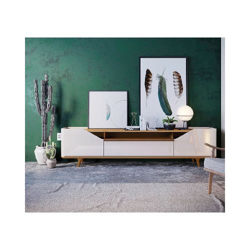 Rack de TV Cádiz Classic off white 180 x 58 x 43 cm SM