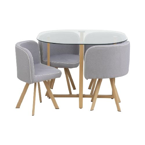 Juego de comedor Graph 1 mesa y 4 sillas Just Home Collection