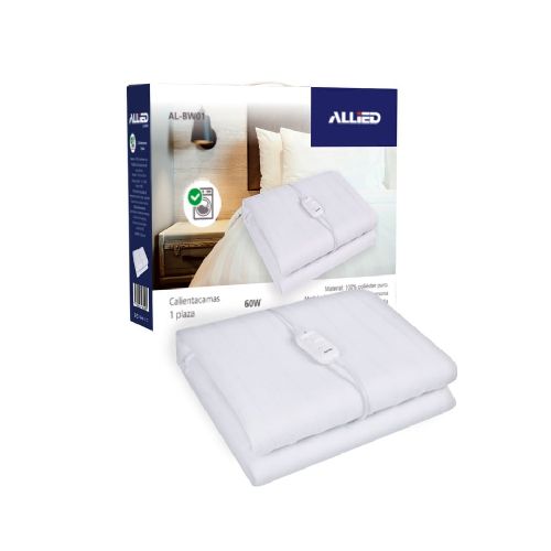 Calienta cama lavable 1 plaza Allied