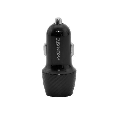 Cargador para auto 3.4 A 2 USB negro Promate