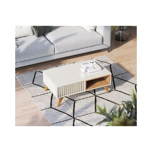 Mesa ratona jeri MDP off white natural SM