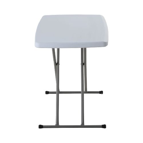 Mesa plegable tipo maleta 2 alturas blanca 75,5 cm Just Home Collection