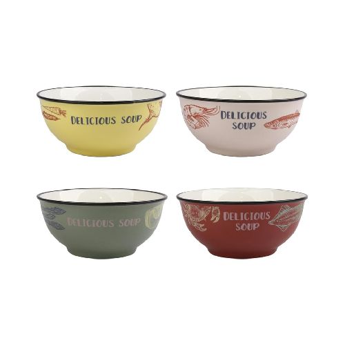 Pack de 2 bowls de cerámica Just Home Collection