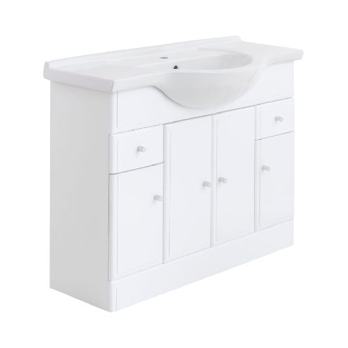 Vanitory a piso Toscana blanco 105 cm Sensi D' Acqua