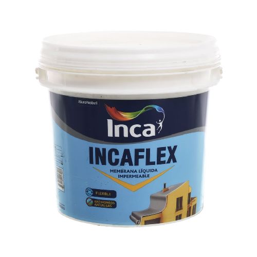 Membrana líquida impermeabilizante Incaflex blanco 4 kg Inca