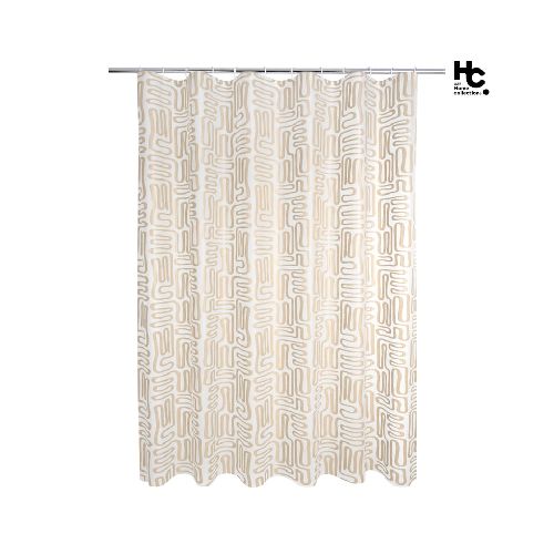 Cortina de baño 178 x 180 cm beige Just Home Collection