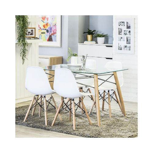 Juego de comedor Irlanda 1 mesa y 4 sillas Just Home Collection