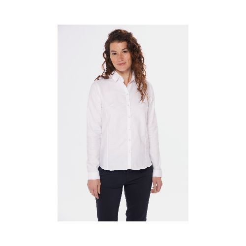 CAMISA LISA OXFORD - Blanco