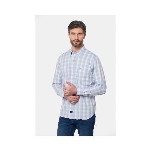 CAMISA SPORT A CUADROS - Azul