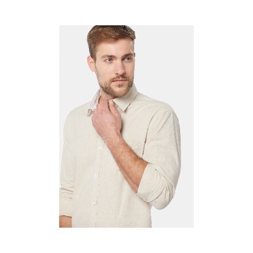 CAMISA DE LINO - Beige