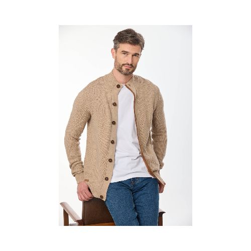 CARDIGAN GRUESO TEJIDO - Beige