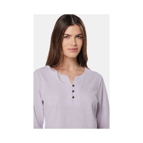 BLUSA DE LINO VOLADOS - Lila