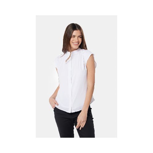 BLUSA MANGA CORTA - Blanco