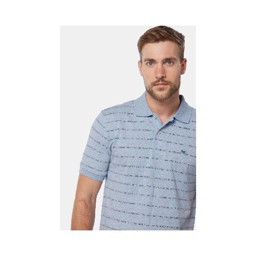 REMERA POLO ESTAMPADA - Denim