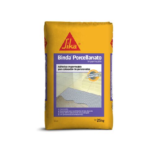 BINDAFIX PORCELANATO IMPERMEABLE 25K SIKA