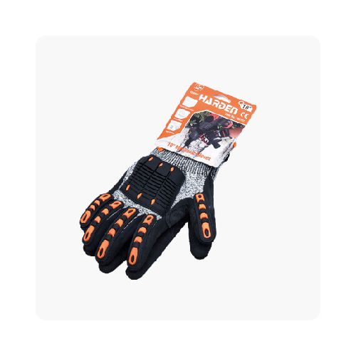 GUANTES MECANICO 10* CON VELCRO IND HARDEN ++