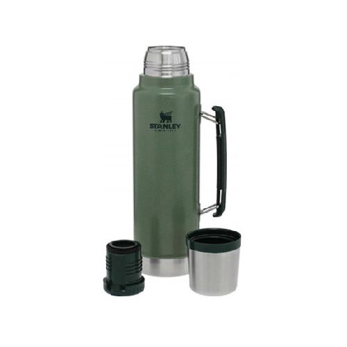 TERMO CON TAPON CEBADOR 940ML VERDE STANLEY ++