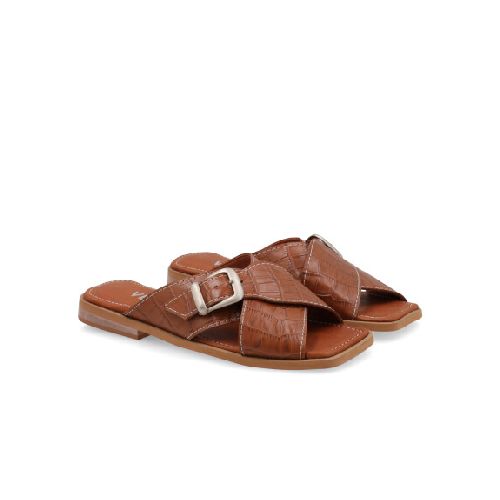 SANDALIAS CUERO ZARINA - MARRON