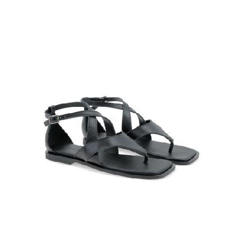 SANDALIAS VENET - CUERO ILARIA - NEGRO