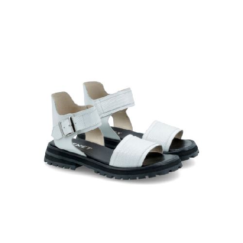 SANDALIAS VENET - CUERO RUFFINA - BLANCO