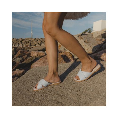 SANDALIAS VENET - CUERO AMANI - AZUL