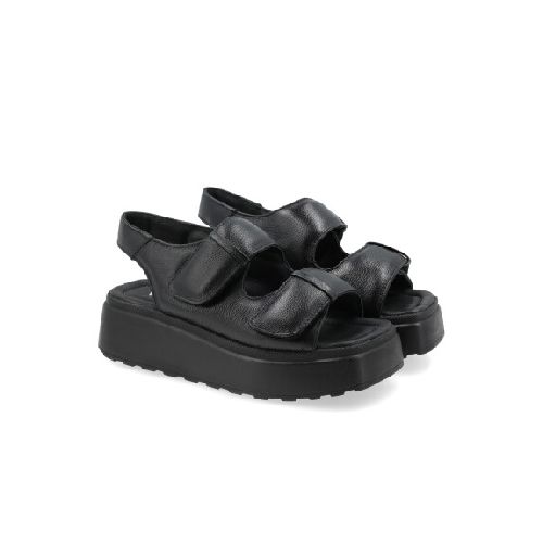 SANDALIAS VENET - CUERO BOREAL - NEGRO