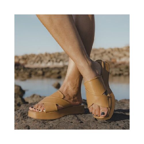 SANDALIAS VENET - CUERO AMAPOLA - BEIGE