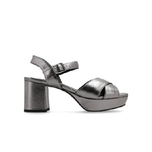 SANDALIAS VENET - CUERO CABBE - PLATEADO