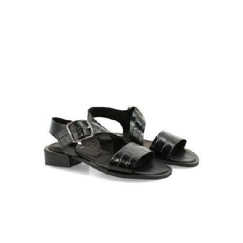 SANDALIAS VENET - CUERO CHAMBERY - NEGRO