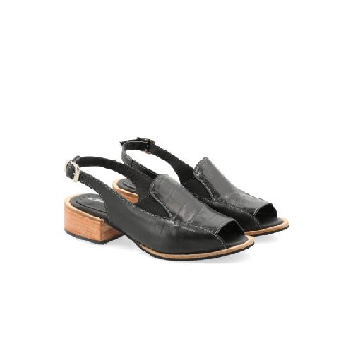 SANDALIAS VENET - CUERO CHARLOTTE - NEGRO