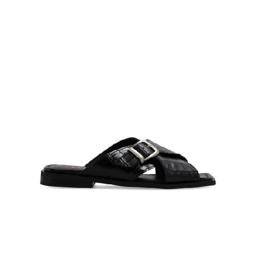 SANDALIAS CUERO ZARINA - NEGRO