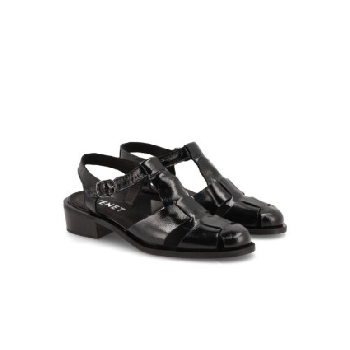 SANDALIAS VENET - CUERO GALLARATE - NEGRO