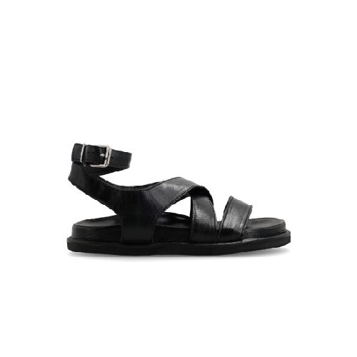 SANDALIAS VENET - CUERO BENVENUTA - NEGRO