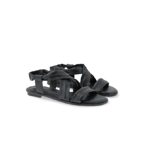 SANDALIAS VENET - CUERO BOLOGNA - NEGRO