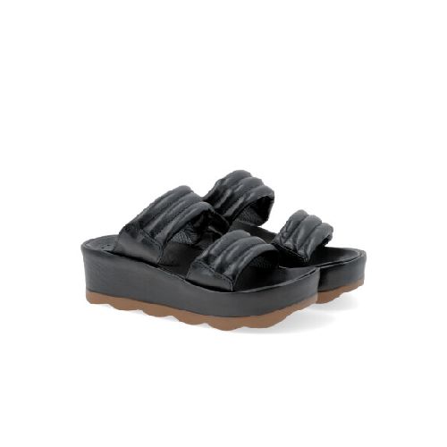 SANDALIAS VENET - CUERO ANNETA - NEGRO