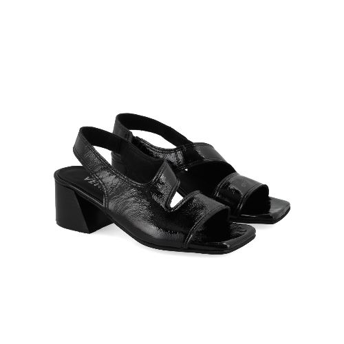 SANDALIAS CUERO ZINNIA - NEGRO