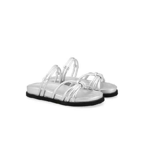 SANDALIAS VENET - CUERO LILLIAN - PLATEADO