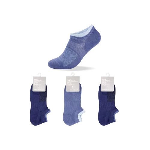 Soquete sport 3pcs - azul