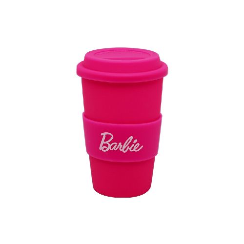 Vaso con tapa Barbie 400ml