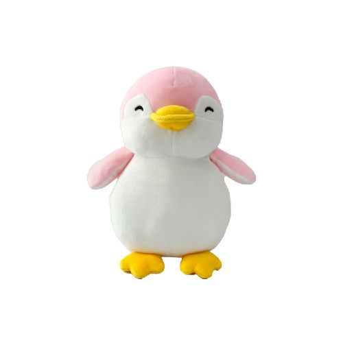 Peluche pingüino rosa