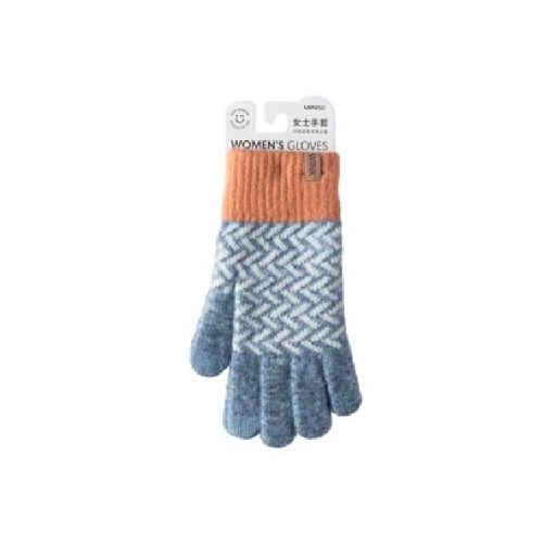 Guantes zig zag - azul