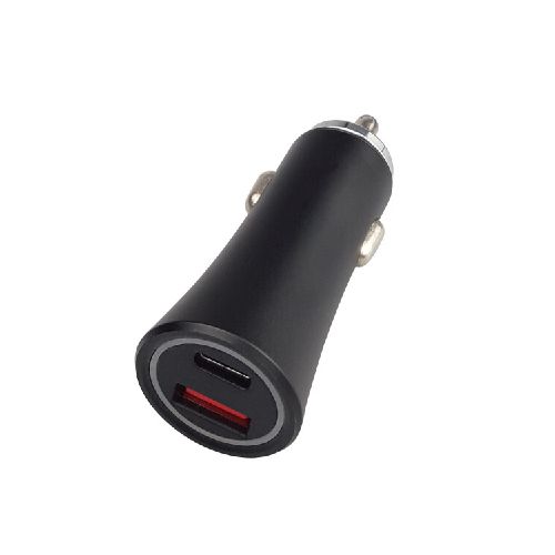 Cargador de auto USB - negro