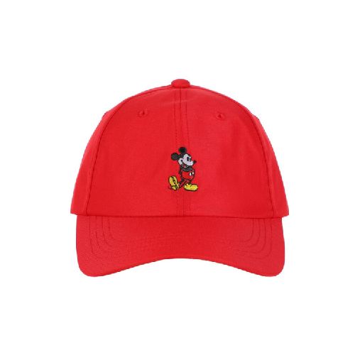 Gorro de sol bordado Mickey Mouse - Rojo