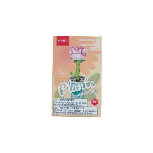 Bloques puzzle de flores - rosa