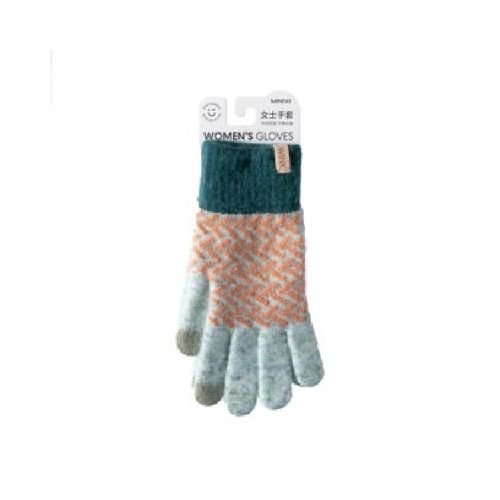 Guantes zig zag - gris