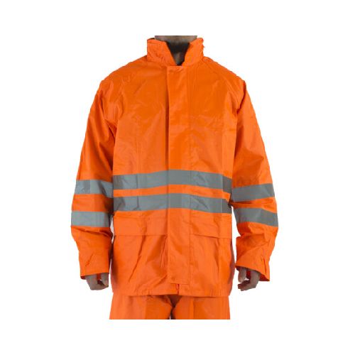 Equipo de lluvia Oxford con reflectivo - Naranja