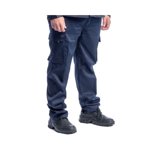 Pantalón Cargo Industrial Talle Especial - Azul