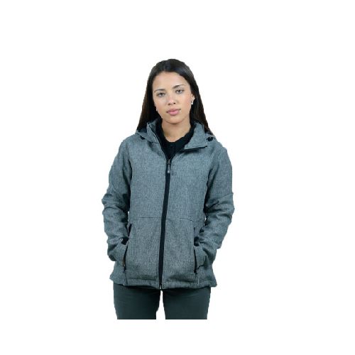 Campera Neopreno Dama - Gris jaspeado