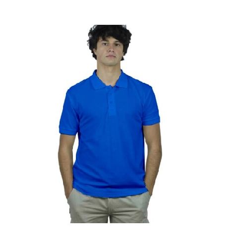 Remera Polo Premium - Azul francia