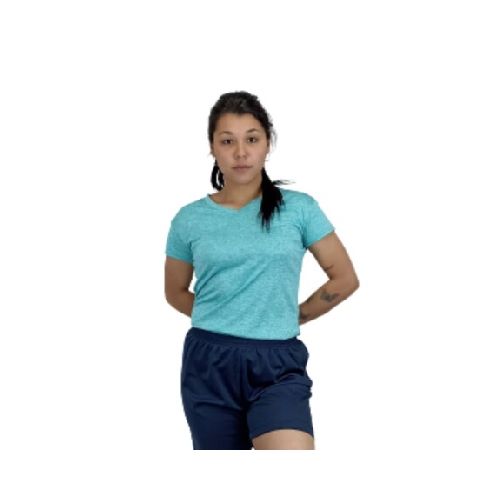 Camiseta Dry Fit Lady Jaspeada - Aqua